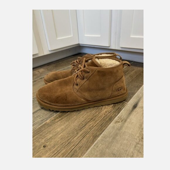 MEN'S UGG NEUMEL SUEDE BOOT CHESTNUT BROWN SIZE 12 3236 - Picture 8 of 16